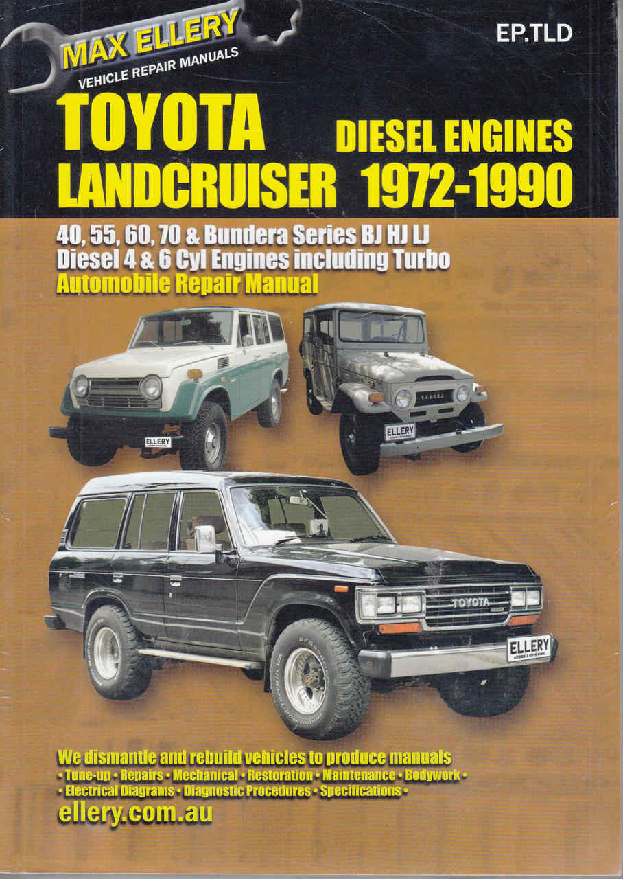 Toyota Land Cruiser BJ, HJ, LJ Series 1972 - 1990 Workshop Manual - front ...