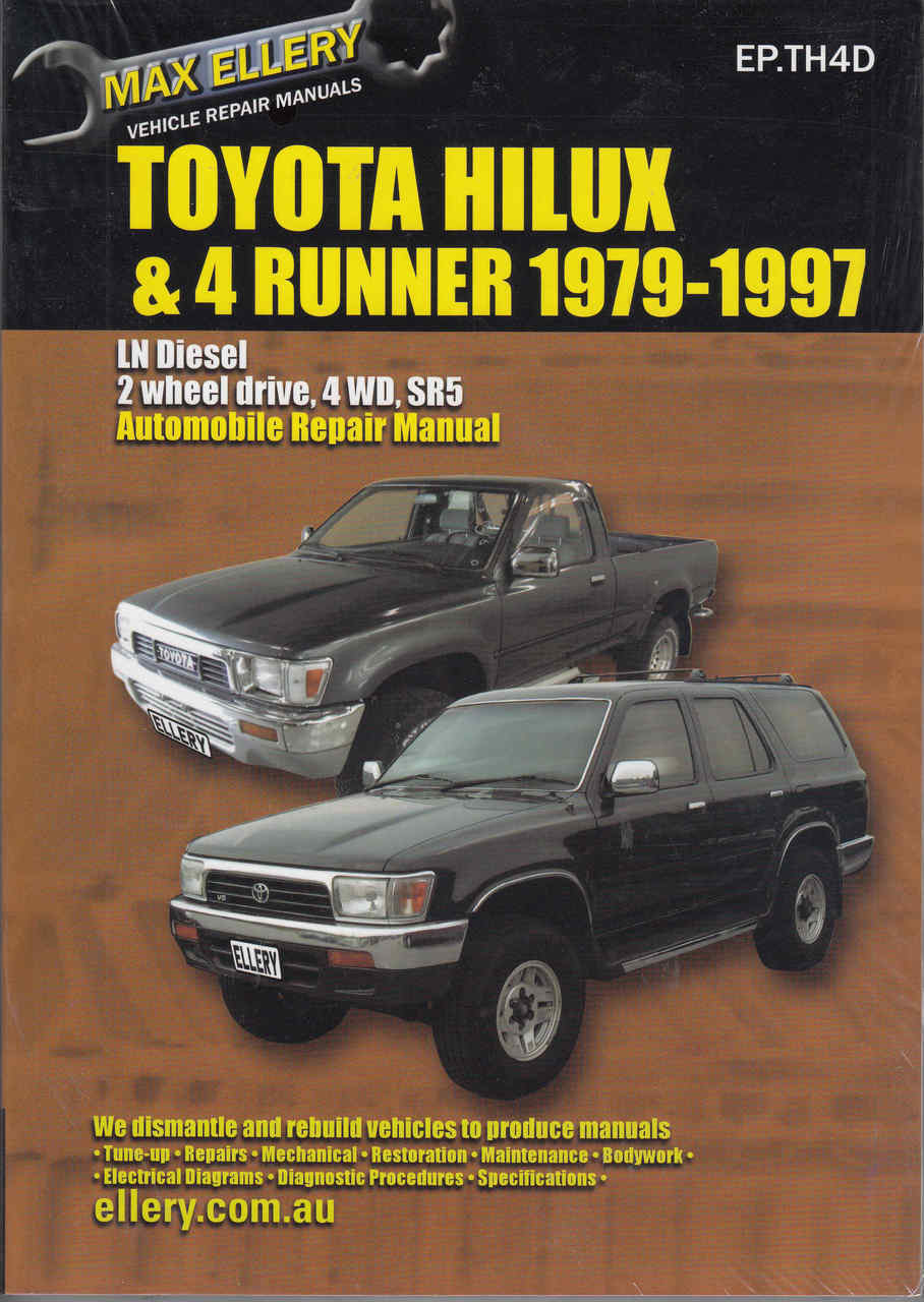 Toyota Hi-Lux & 4Runner Diesel LN Series 1979 - 1997 Workshop Manual ...