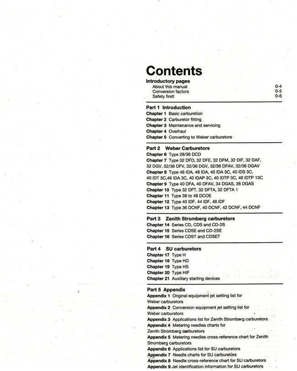Automotive Haynes 10240 Weber Carburetor Techbook Manual Other Repair