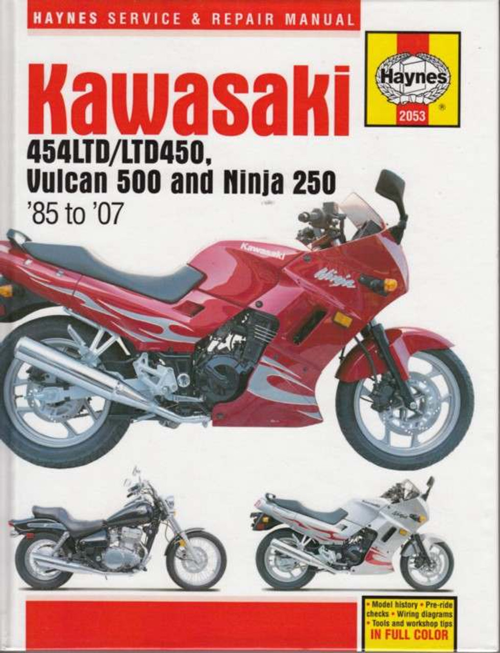 Kawasaki 454ltd Ltd450 Vulcan 500 And Ninja 250 1985