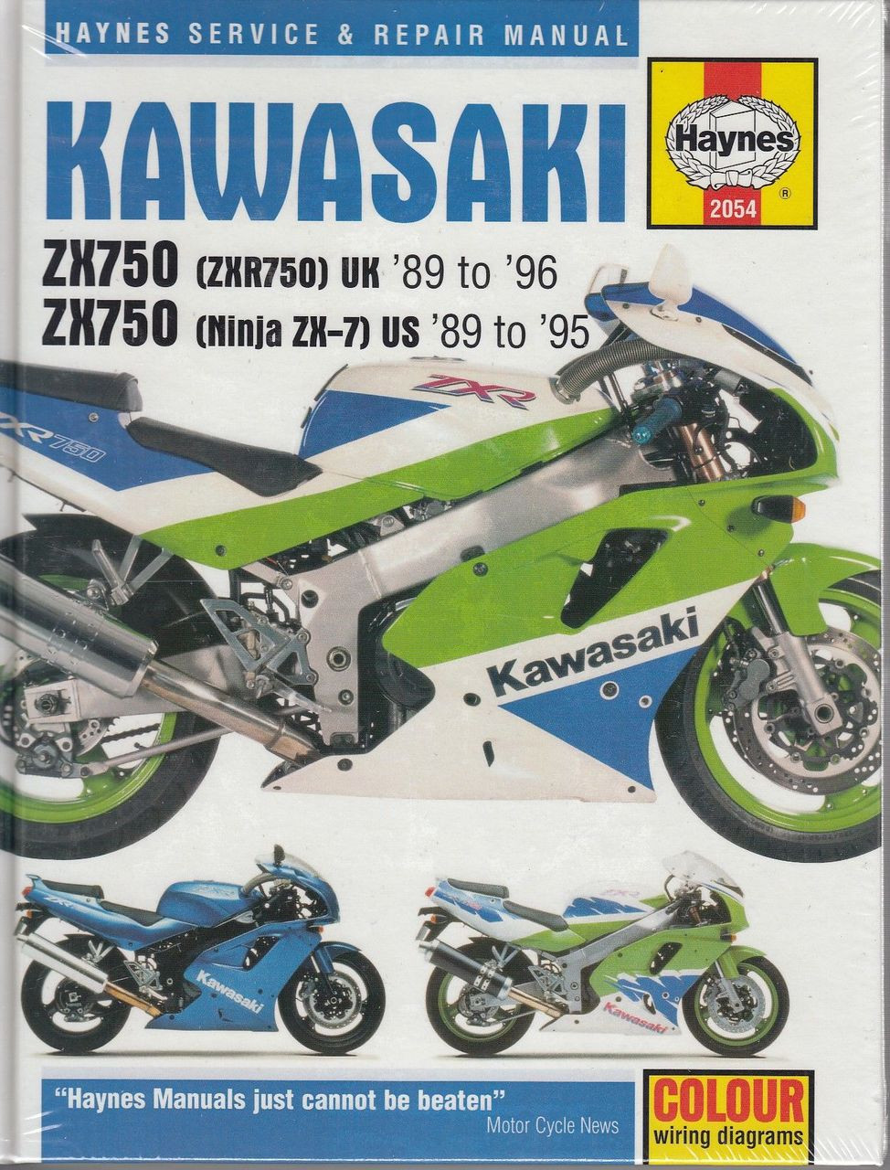 Kawasaki ZX750 (Ninja ZX-7 and ZXR750) Fours 1989 - 1996 Workshop Manual ...