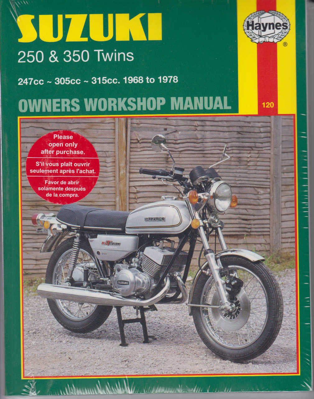 Suzuki T250, GT250, T305 and T350 Twins 1968 - 1978 Workshop Manual (9780856965067 ...