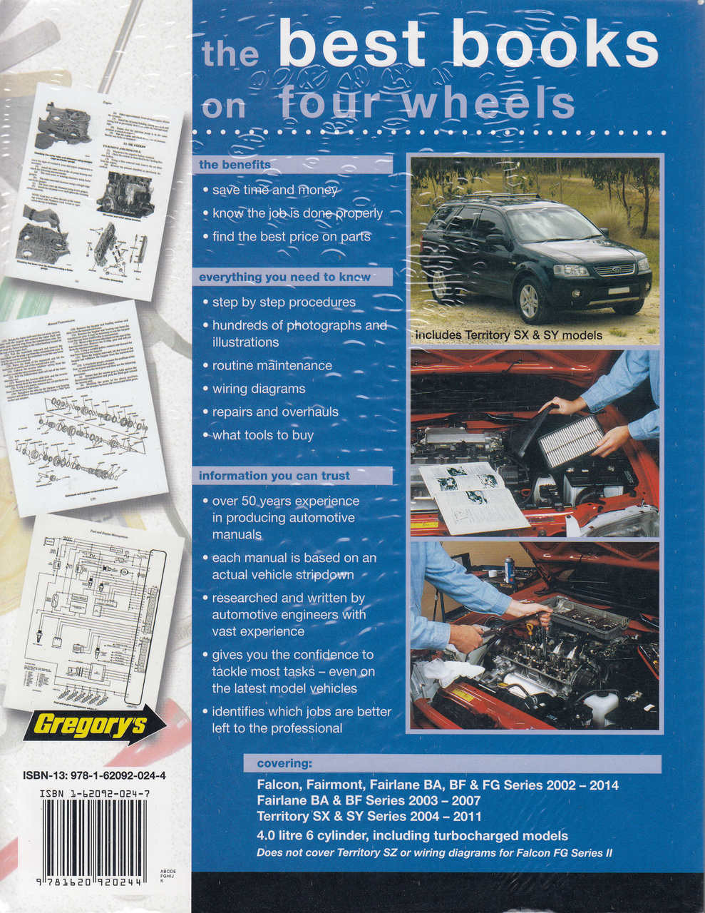 Ford Falcon, Fairmont, Fairlane BA BF FG Territory SX SY 2002 - 2014 Workshop Manual