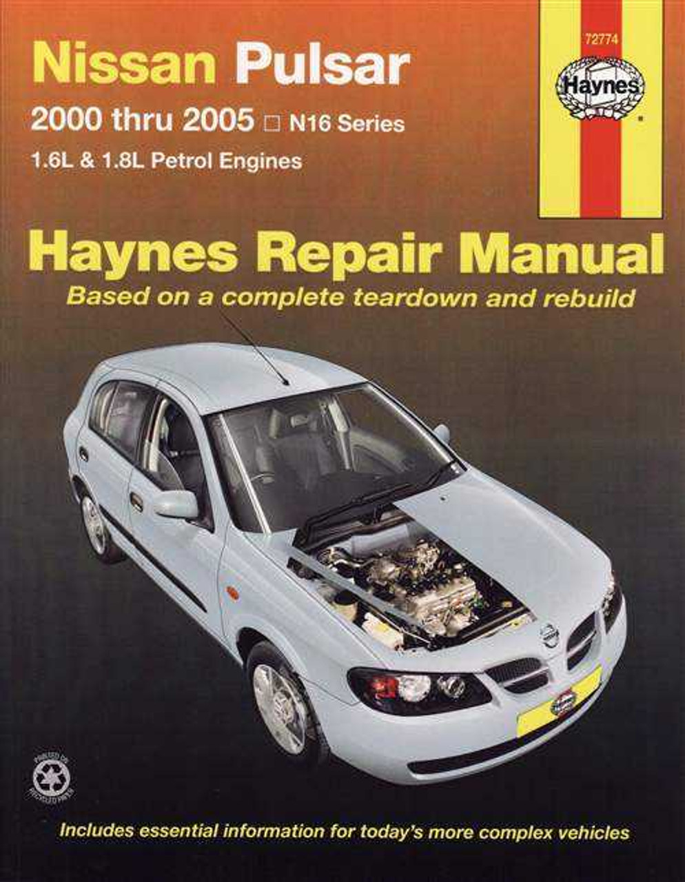 Nissan Pulsar N16 Series 1 6l 1 8l Petrol 2000