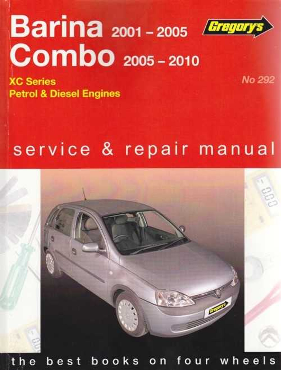 Holden Barina, Combo XC Series Petrol & Diesel 2001 2010 Manual