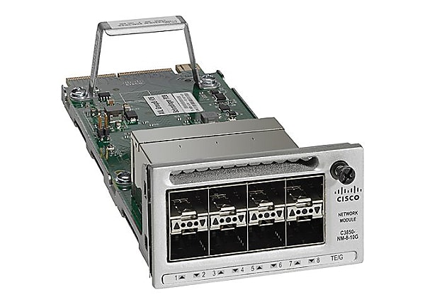 C3850-NM-*-10G with 8 SFP+ slots for SFP-10G-LR