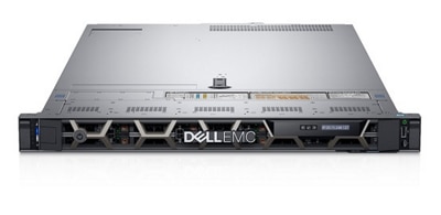 Dell PowerEdge R640 switch using FluxLight optical transceivers and fiber jumper cables.