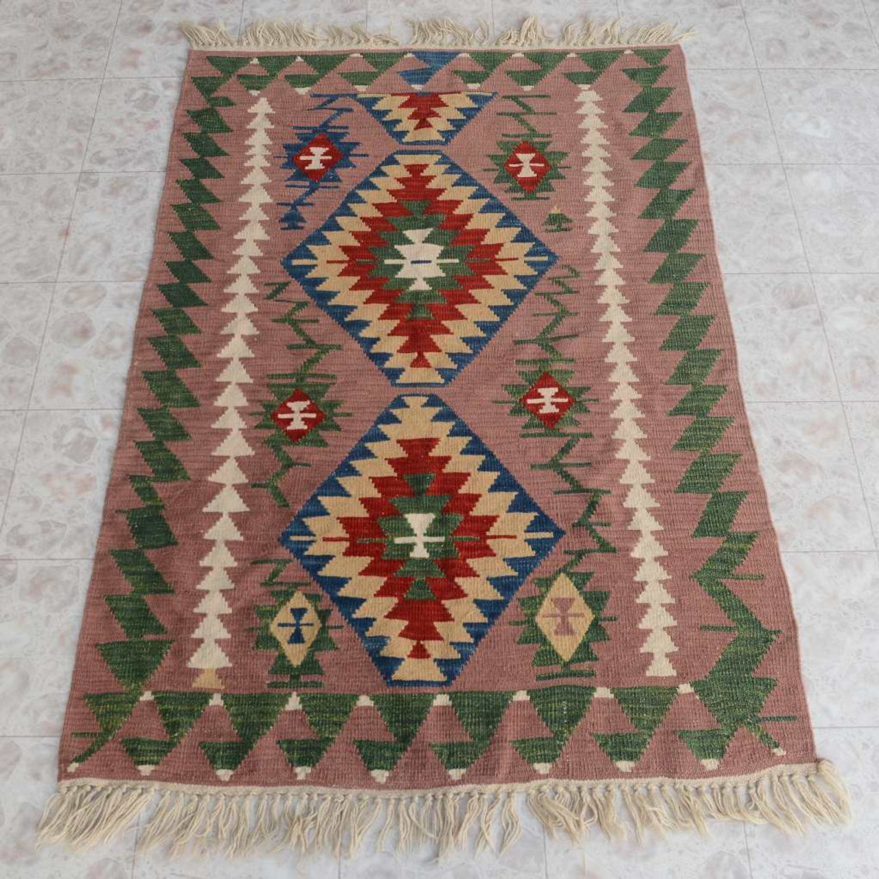 Southwest Design Style Wool Rug 26847