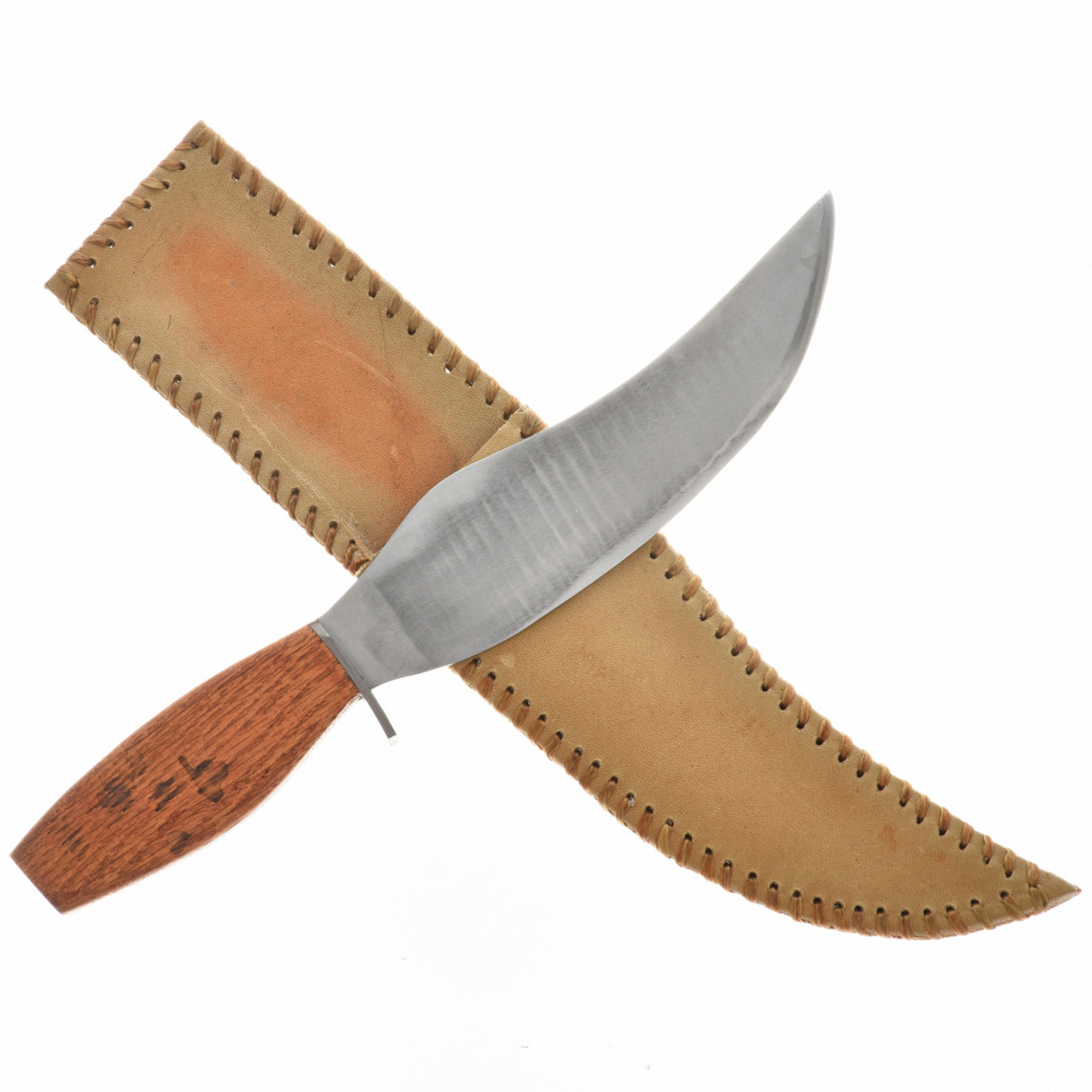 Curved Skinner Knife - Wooden Hand Crafted Steel Knife - Hand Crafted Knife