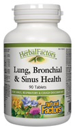 Natural Factors HerbalFactors Lung, Bronchial & Sinus Health 90 Tablets Natural Factors HerbalFactors Lung, Bronchial & Sinus Health 90 Tablets