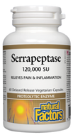 Natural Factors Serrapeptase 120,000 SU 60 Veg Capsules Natural Factors Serrapeptase 120,000 SU 60 Veg Capsules