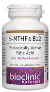 Bioclinic Naturals 5-MTHF & B12 60 Sublingual Tablets Bioclinic Naturals 5-MTHF & B12 60 Sublingual Tablets