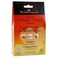 Wedderspoon Organic Manuka Honey Drops With Ginger 120 g Wedderspoon Organic Manuka Honey Drops With Ginger 120 g