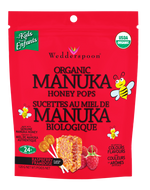 Wedderspoon Organic Manuka Honey Pops Raspberry 120 g Wedderspoon Organic Manuka Honey Pops Raspberry 120 g