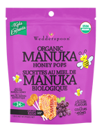 Wedderspoon Organic Manuka Honey Pops Grape 120 g Wedderspoon Organic Manuka Honey Pops Grape 120 g