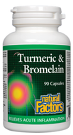 Natural Factors Turmeric & Bromelain 90 Capsules Natural Factors Turmeric & Bromelain 90 Capsules
