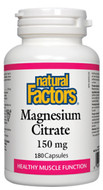 Natural Factors Magnesium Citrate 180 Capsules Natural Factors Magnesium Citrate 180 Capsules