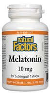 Natural Factors Melatonin 10 mg 90 Sublingual Tablets Natural Factors Melatonin 10 mg 90 Sublingual Tablets
