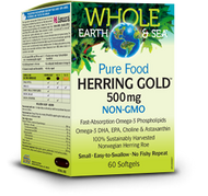 Whole Earth & Sea Herring Gold 500 Mg 60 Softgels By Natural Factors Whole Earth & Sea Herring Gold 500 Mg 60 Softgels By Natural Factors
