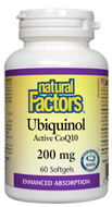 Natural Factors Ubiquinol Active CoQ10 200 mg 60 Softgels Natural Factors Ubiquinol Active CoQ10 200 mg 60 Softgels