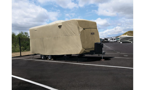 Storage Lot 4-Layer Polypropylene Travel Trailer Cover Storage Lot 4-Layer Polypropylene Travel Trailer Cover