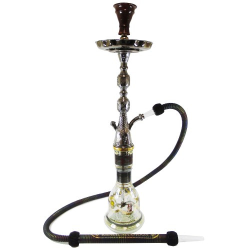 Khalil Mamoon Hookah - Oxidized Indian Jewel Khalil Mamoon Hookah - Oxidized Indian Jewel