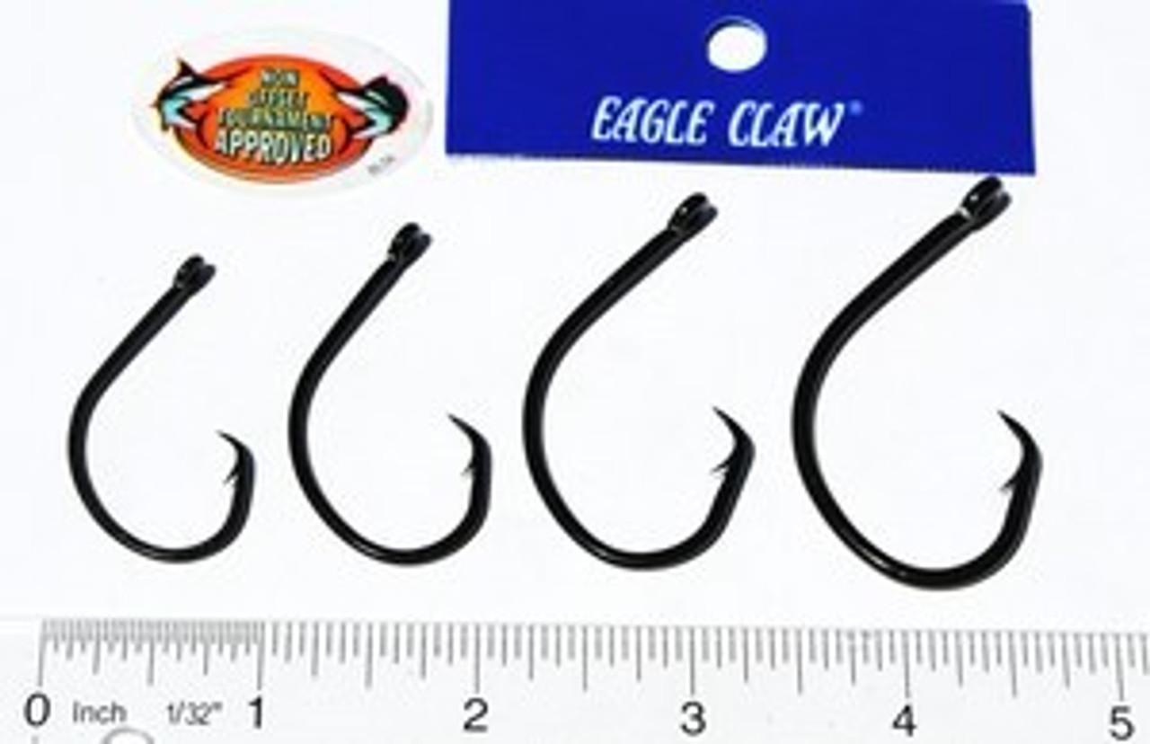 Eagle Claw L2004ELF 7/010/0 Circle Hook 25 pk tournament approved
