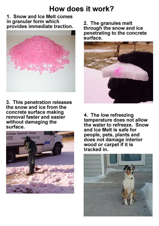 Snow and Ice Melter Pet People and Plant Safe Does not Damage