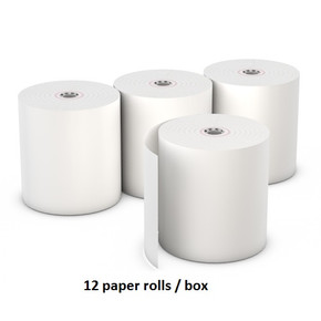 3 1/8" x 200ft Thermal Receipt Paper Roll - White - 12 Rolls/box 3 1/8" x 200ft Thermal Receipt Paper Roll - White - 12 Rolls/box