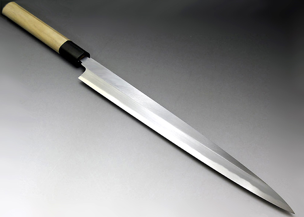 Saya Sakai Yanagiba Kitchen Knife Made in Japan 240mm for Right Hander with Wooden Case MOTOKANE Sashimi Hocho 