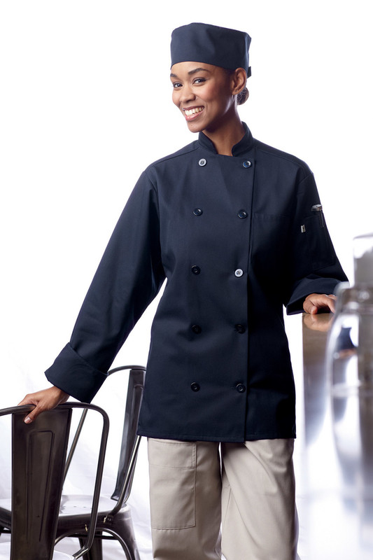Orleans Chef Coat in Navy