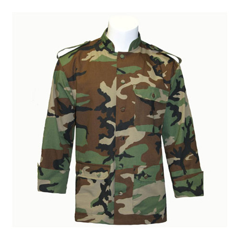 Mandarin Chef Coat in Camouflage with Pockets - Culinary Classics