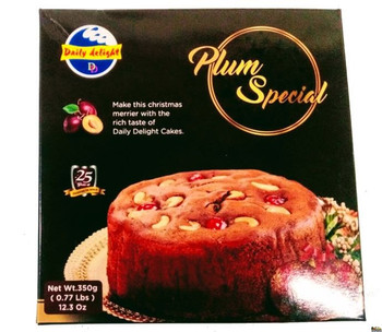 DAILY DELIGHT PLUM SPECIAL CAKE 350 GMS DAILY DELIGHT PLUM SPECIAL CAKE 350 GMS