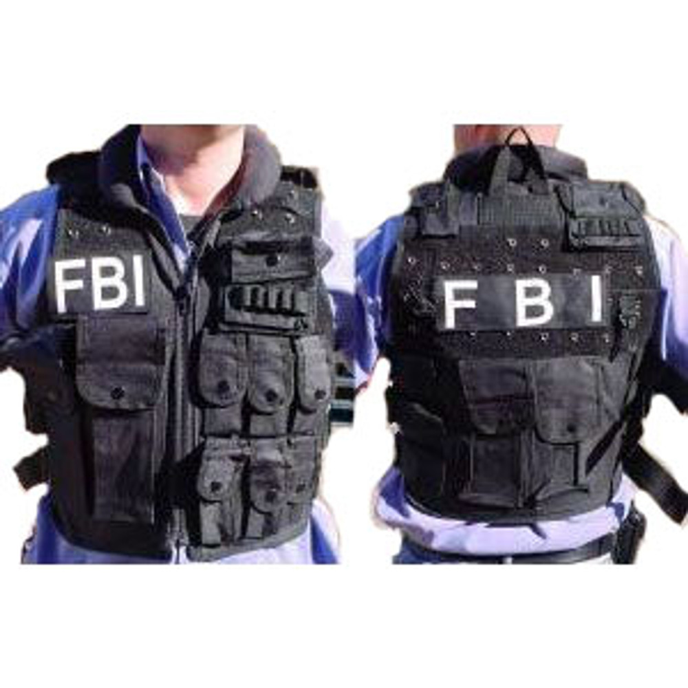 Police - FBI Attack Nylon Vest Mens Costume 