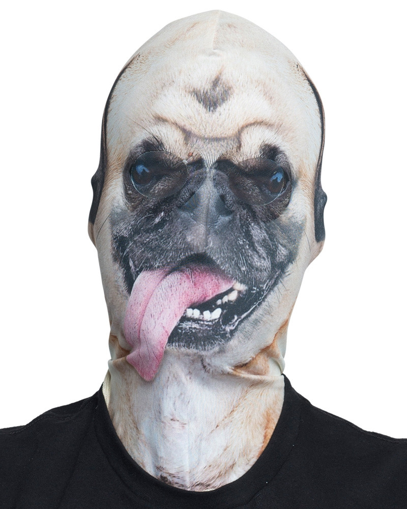 pug mask faux real