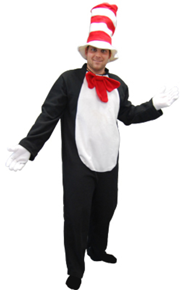 Dr. Seuss The Cat in the Hat - Cat with Hat Adult Costume