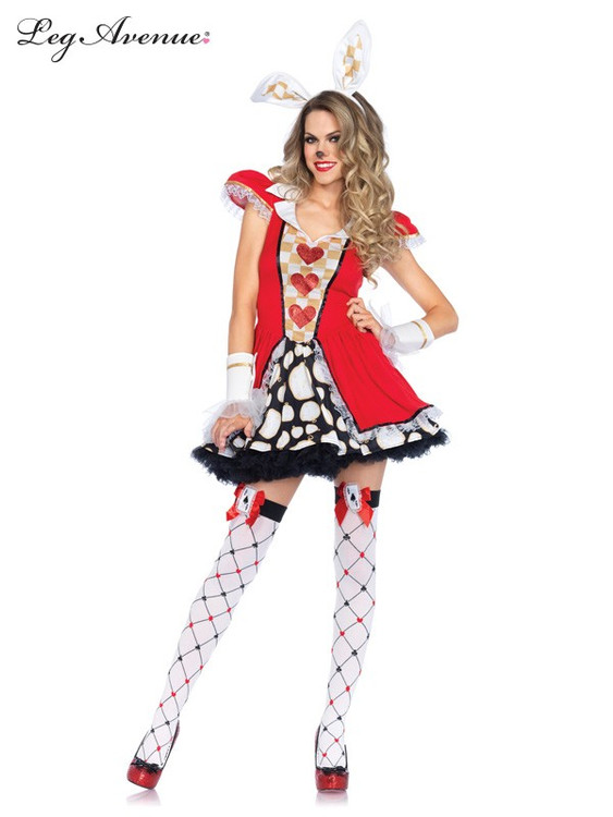 Alice in Wonderland Tick Tock White Rabbit Womens Costume