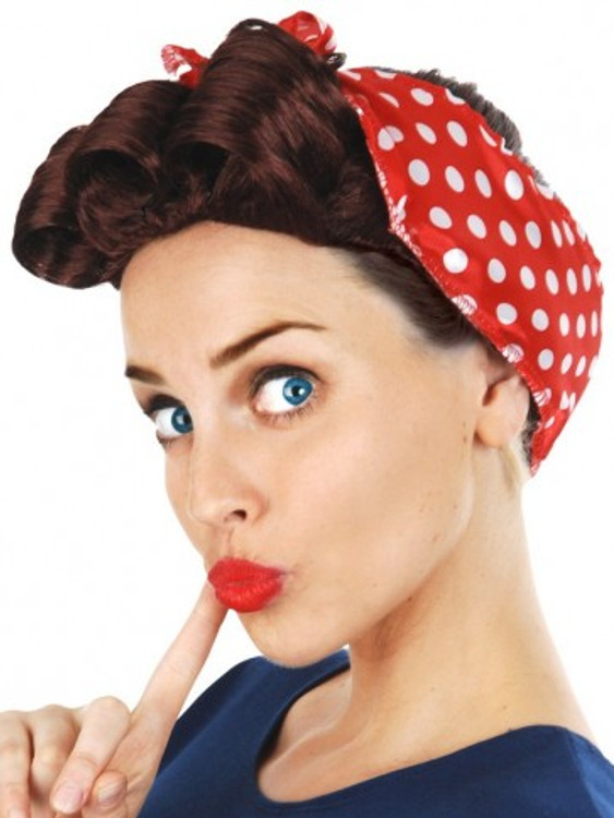 1940's 50s Peggy Plum Wig