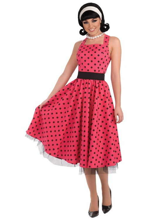 1950s Pretty in Pink Womens Costume
