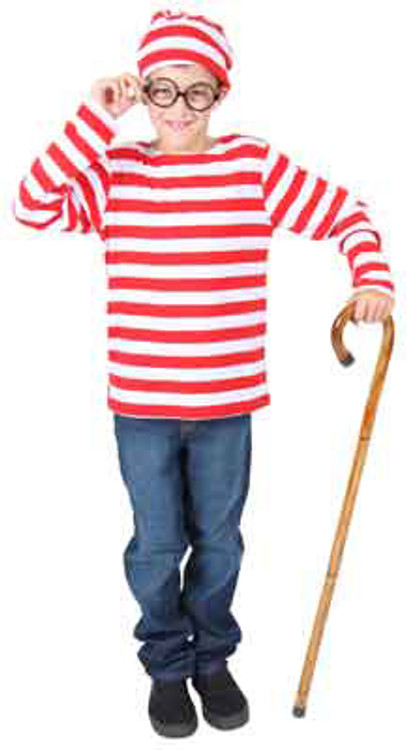Wheres Wally Waldo Kids Costume