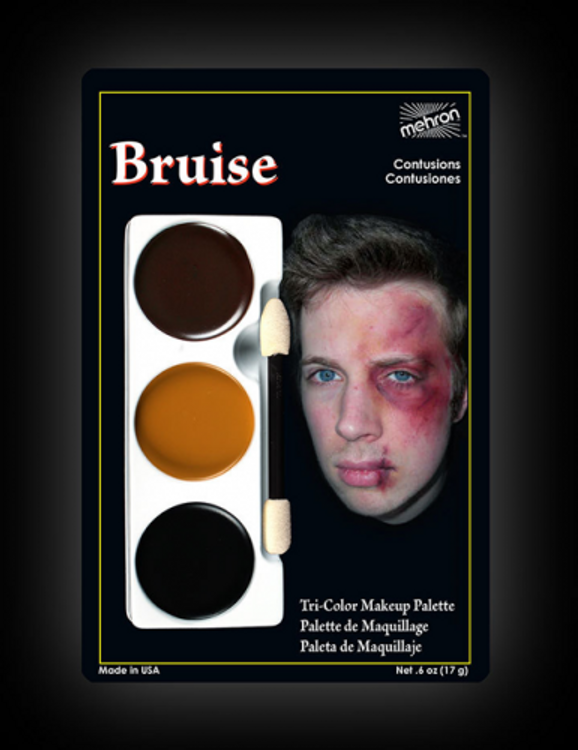 Mehron Tri-Colour Make-up Palette - Bruise