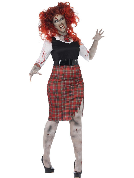 Zombie School Girl Plus Womens Costume
