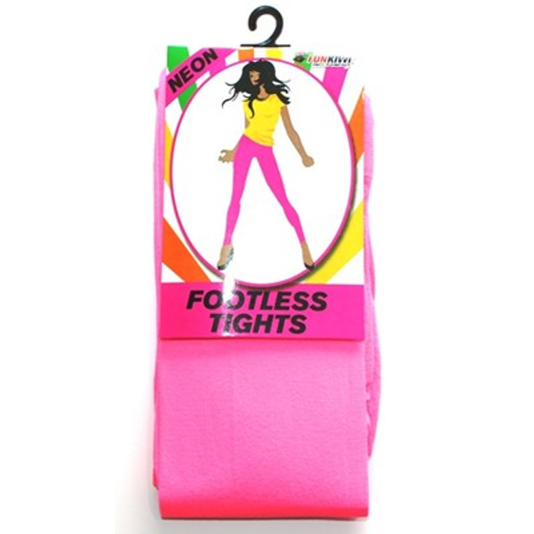 Footless Tights, Pink Neon