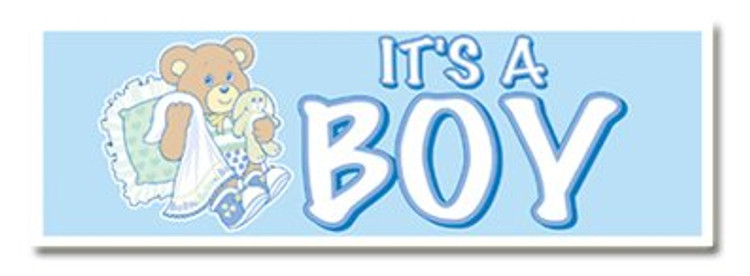 Banner Plastic Baby - It's A Boy