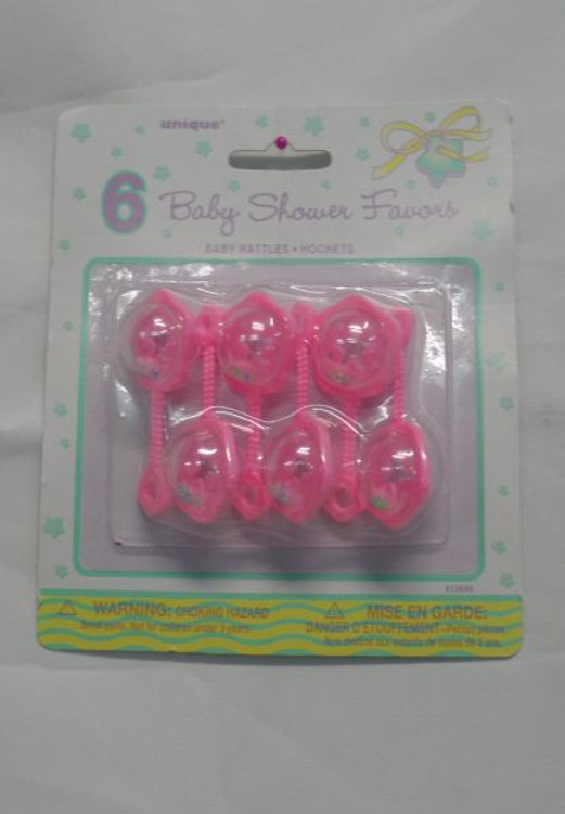 Baby Rattle 2.5" - Pink