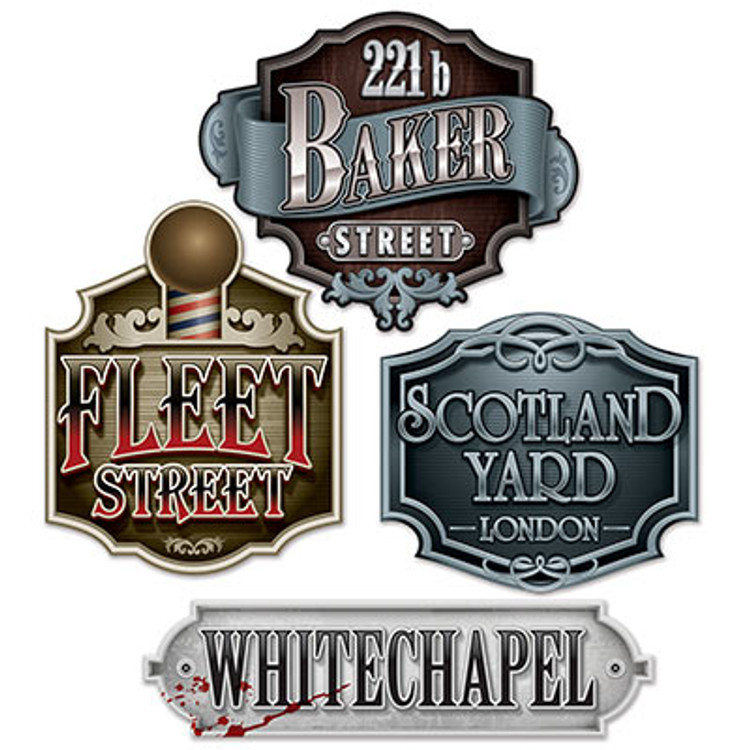 British Sherlock Holmes Sign Cutouts