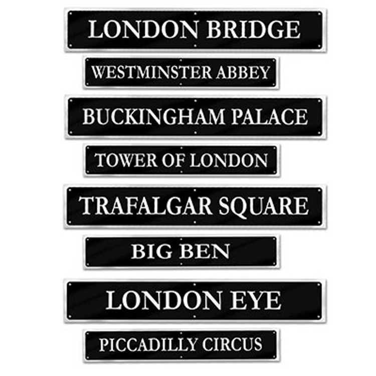 British Street Sign Cut Out