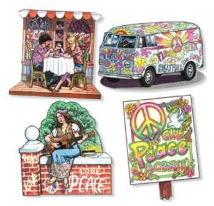 Hippie 60's & 70's Cut Outs