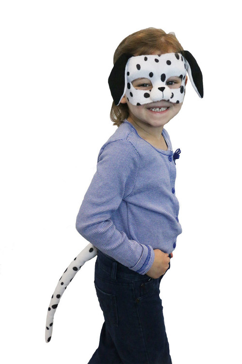 Dalmatian Dog Mask & Tail Set