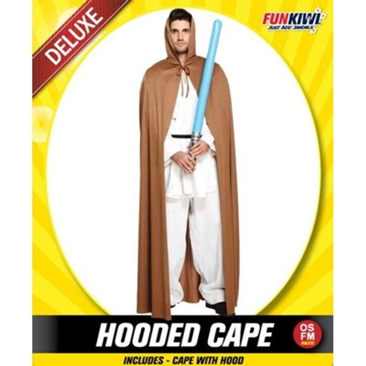 Brown Hooded Cape Adult